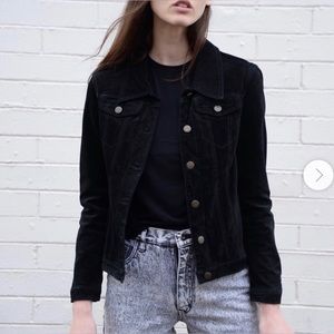 For Joseph Black Leather Suede Women’s Jacket SizeXL